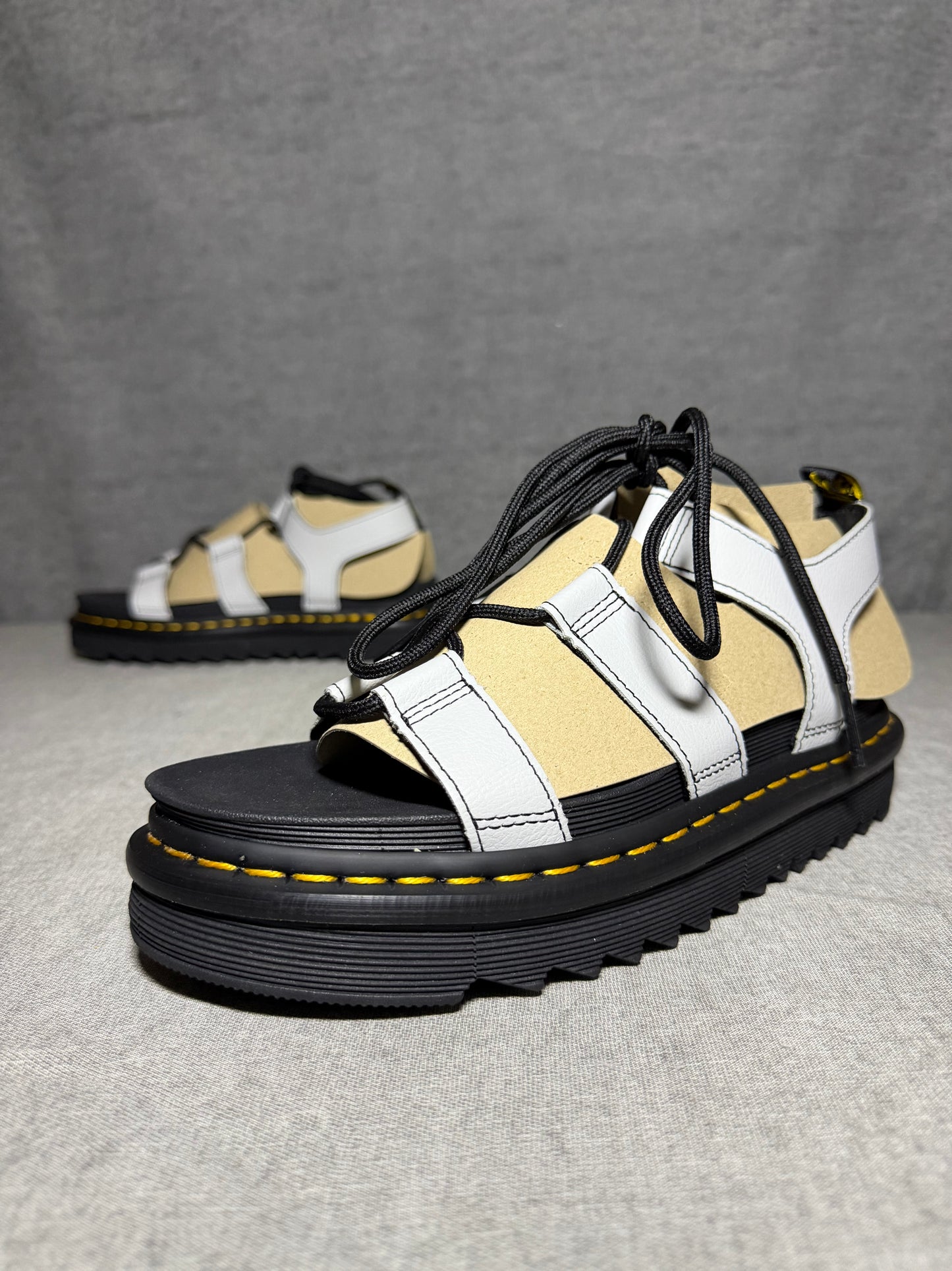 Dr. Martens Nartilla Lace-Up Sandal - Mist Grey Size 40