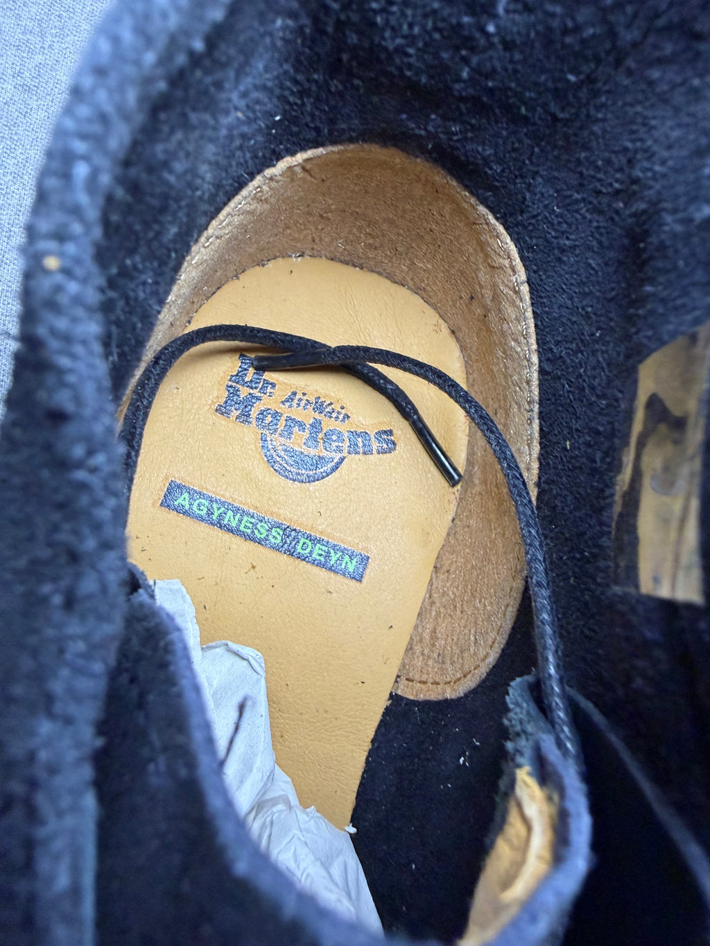 Dr. Martens x Agyness Deyn Aggy Army Suede Boots (EU 38 UK 5 US Women 7) Deadstock