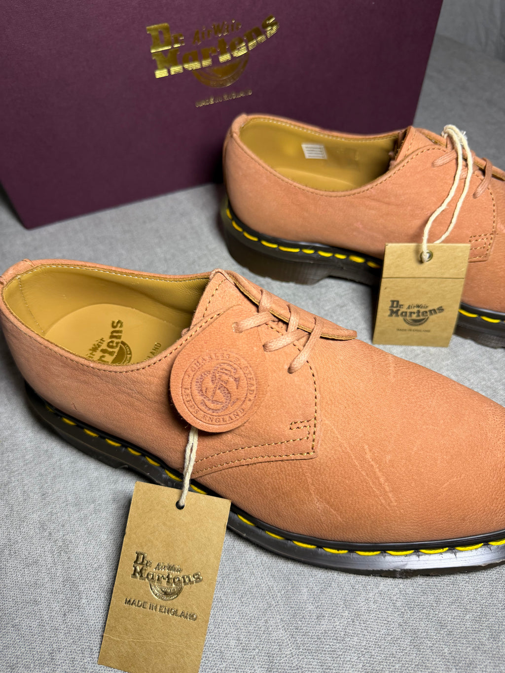 Dr. Martens x C.F. Stead 1461 Pink Savannah Nubuck Made in England EU 38 - New in Box