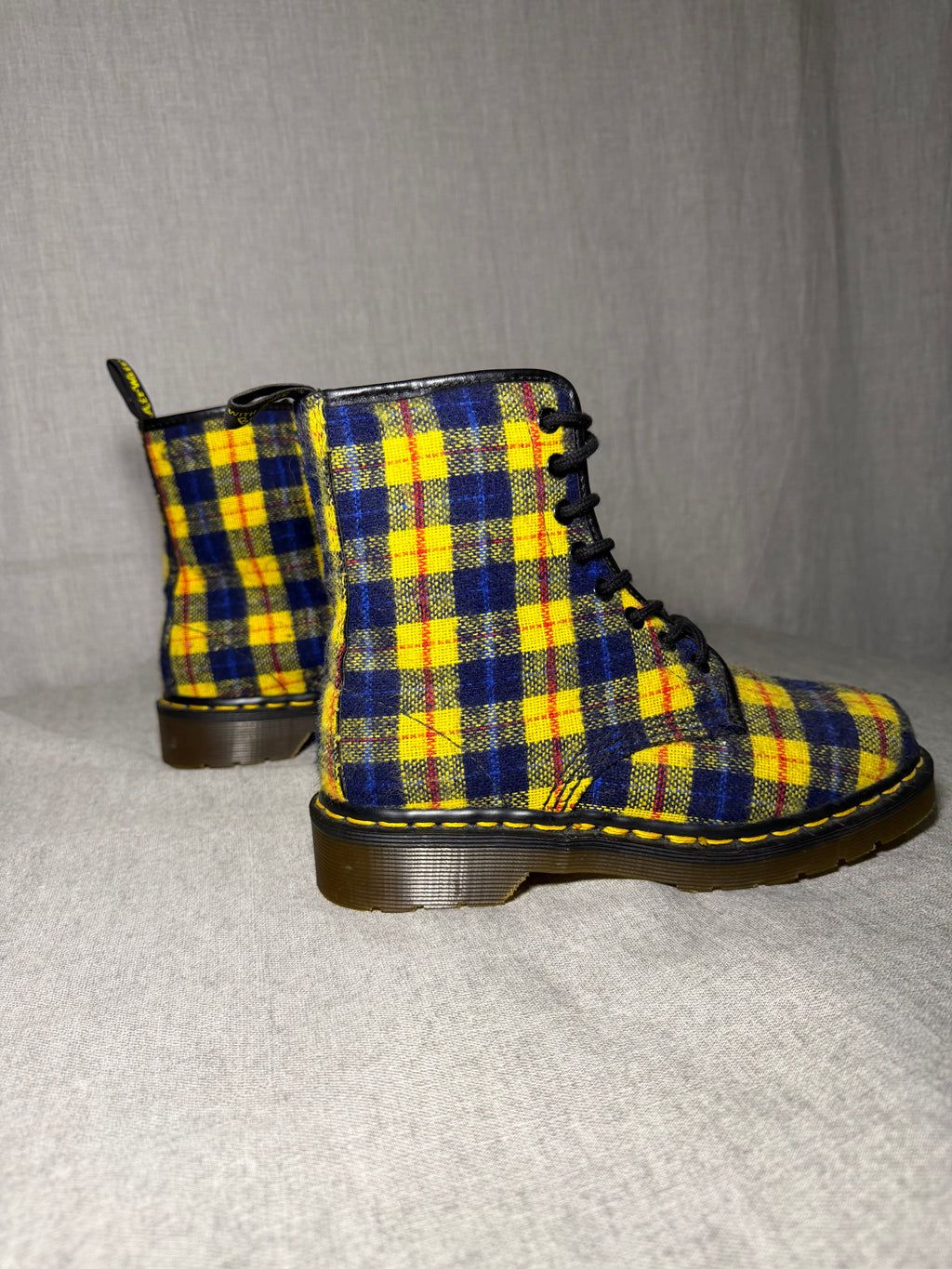 Vintage 90s Made In England Dr. Martens 1460
Tartan Plaid Boots (EU 37)