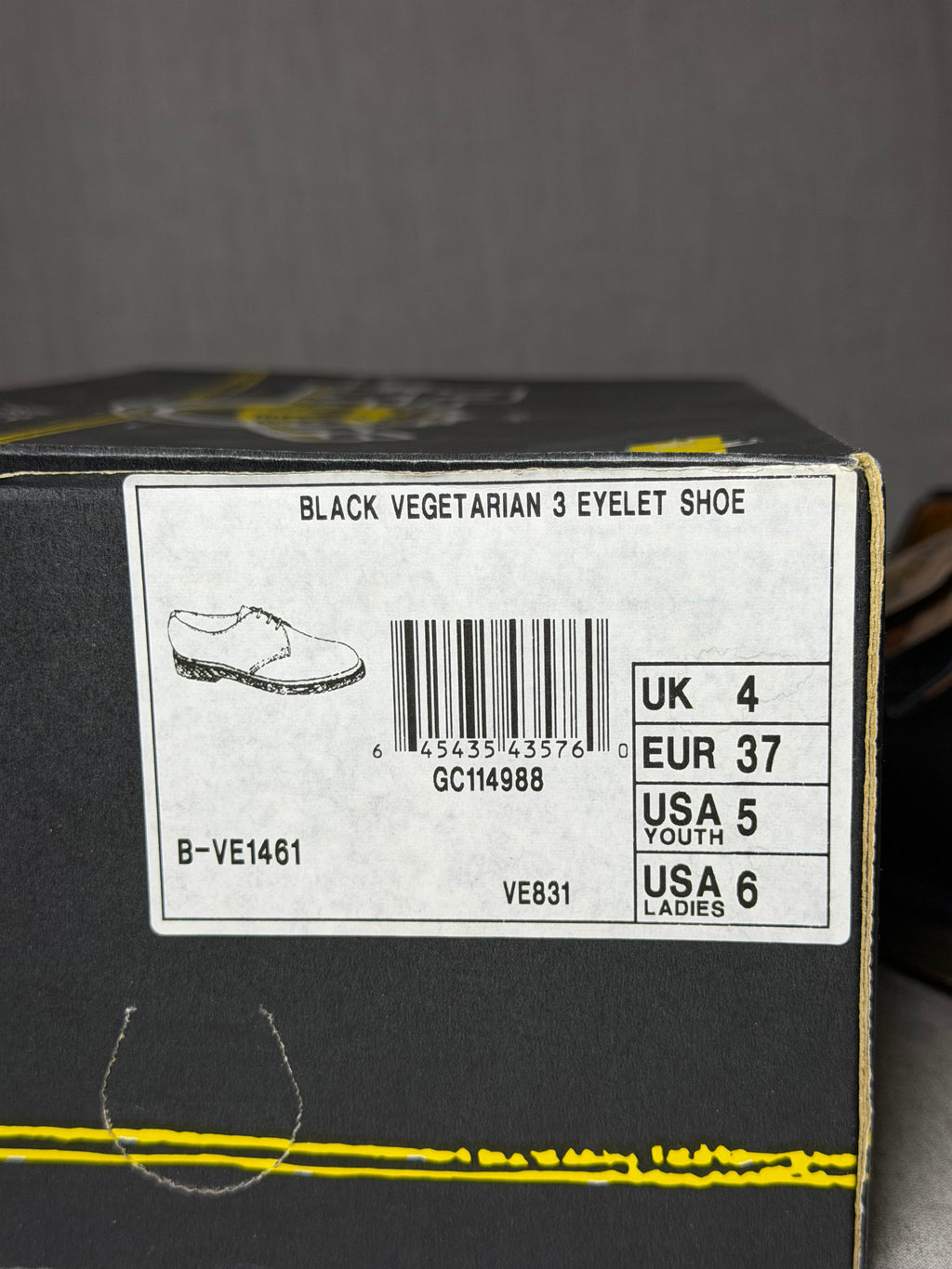 Dr. Martens × The Vegetarian Shoe 1461 Made in England EU 37 - New in Box (Set)