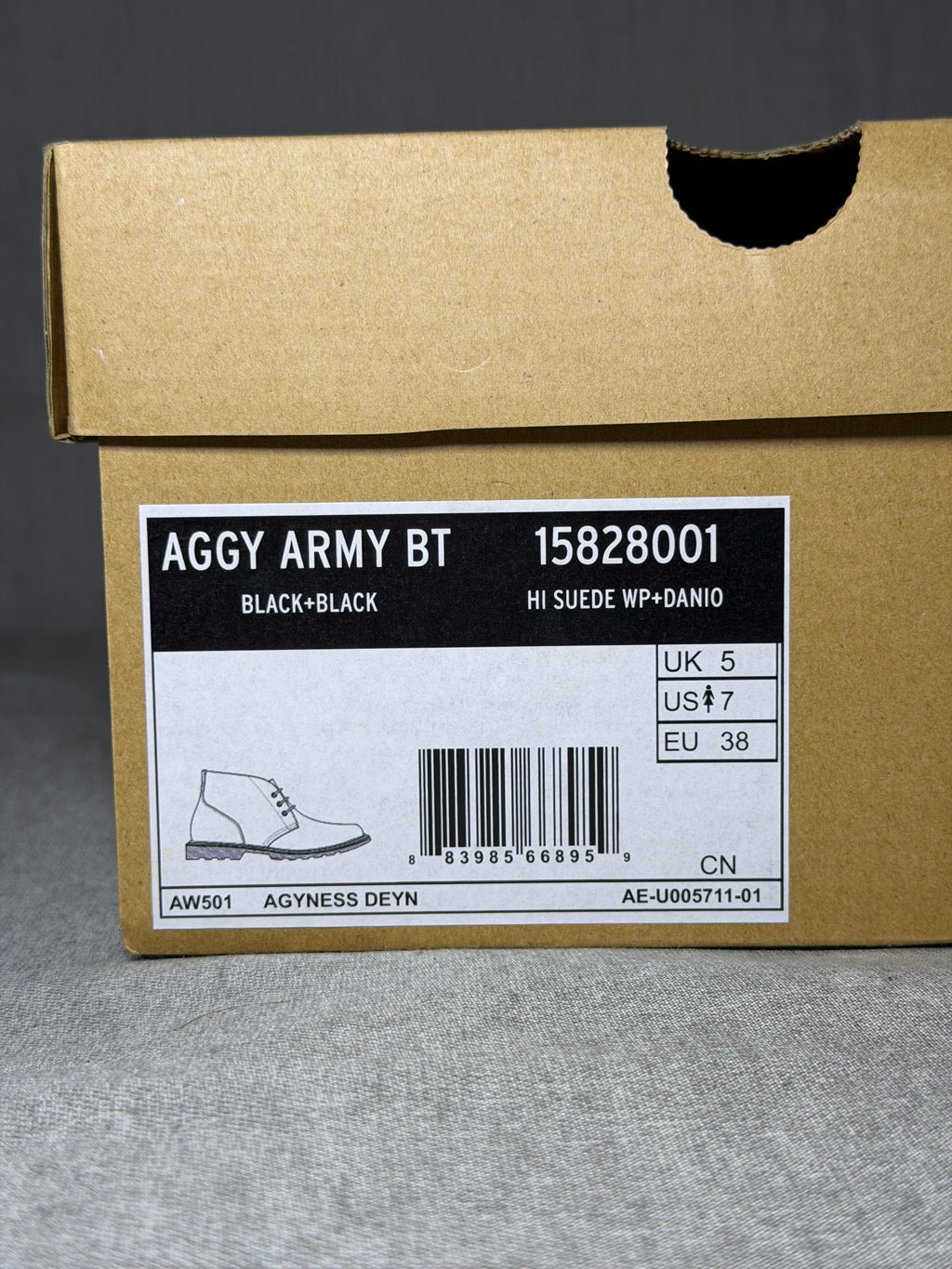 Dr. Martens x Agyness Deyn Aggy Army Suede Boots (EU 38 UK 5 US Women 7) Deadstock