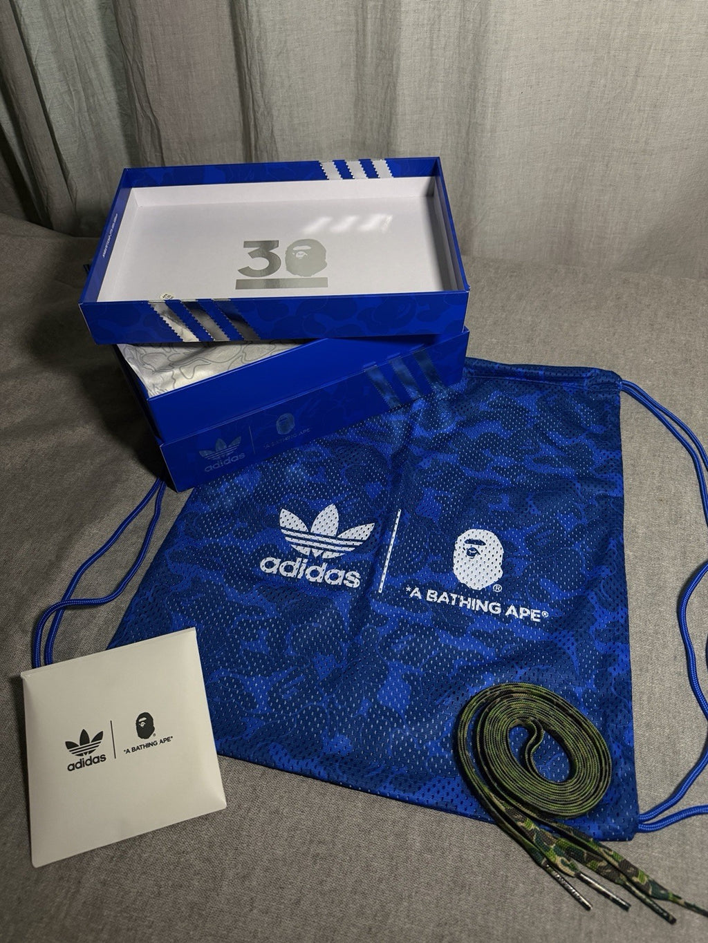 adidas Stan Smith BAPE Limited Edition 30 Jahre Weiß Camouflage IG1115 EU 39 1/3