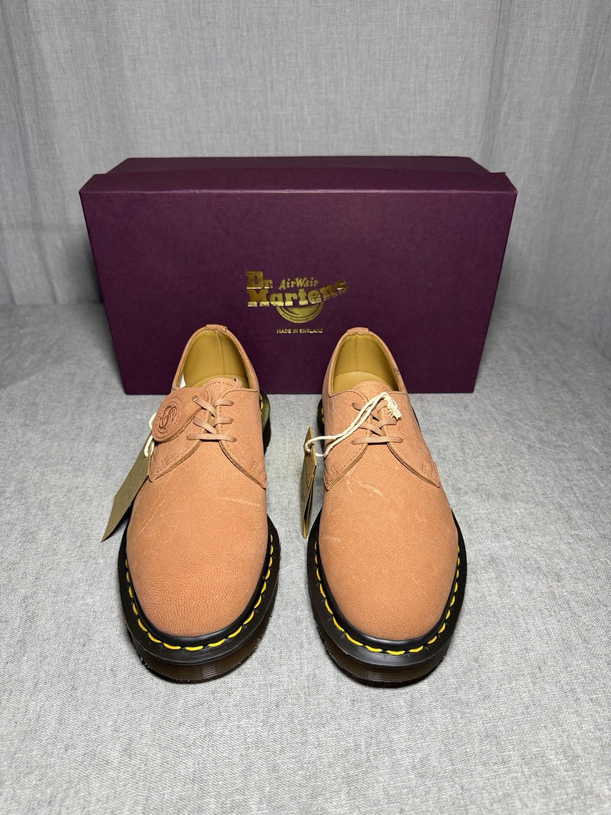 Dr. Martens Made In England 1461 Pink C. F. Stead PINK 27365650 SAVANNAH NUBUCK 