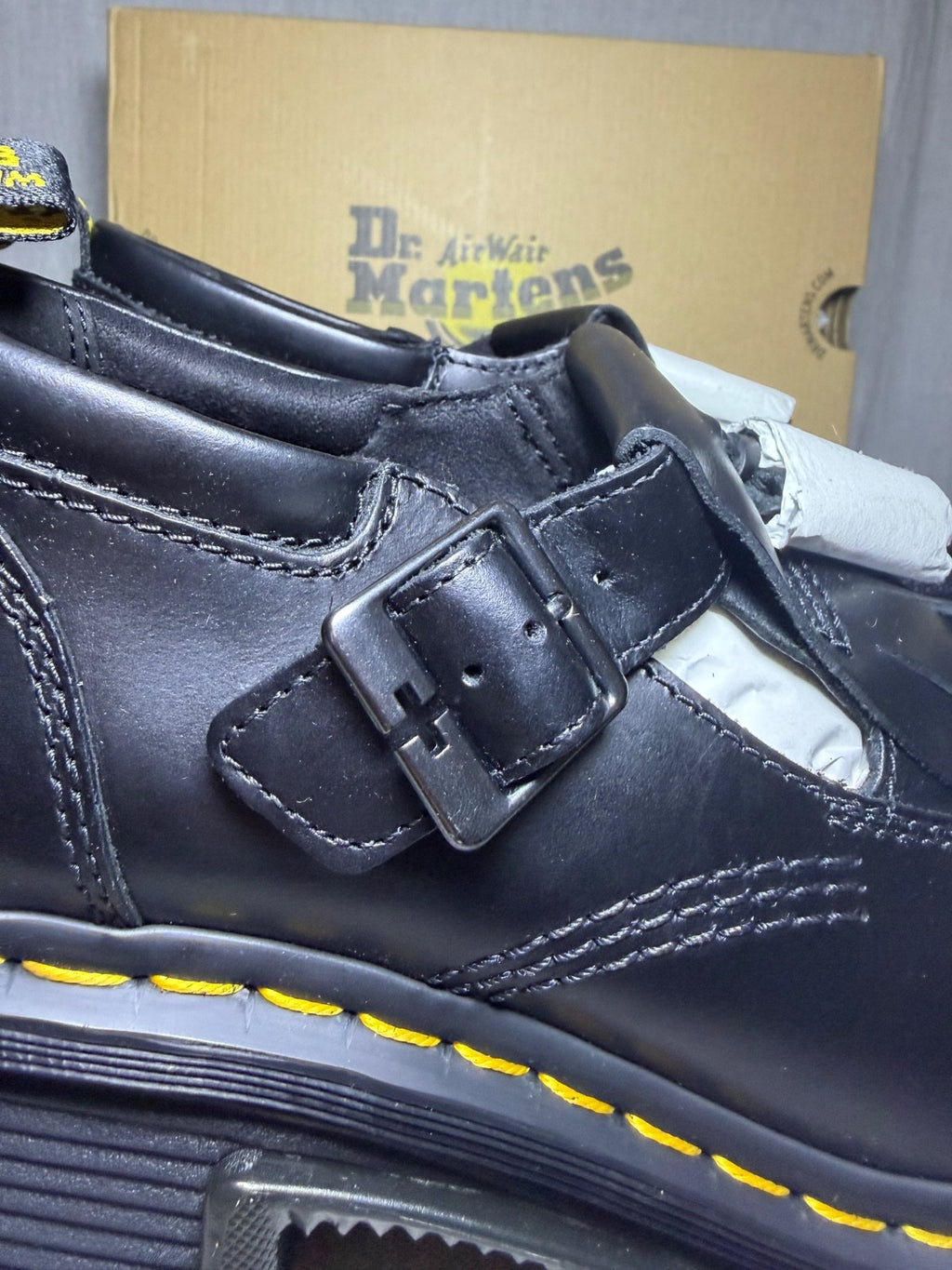 Dr Martens Corran Mary Jane Shoes Black Atlas Leather Chunky Platform EU 41 US 9