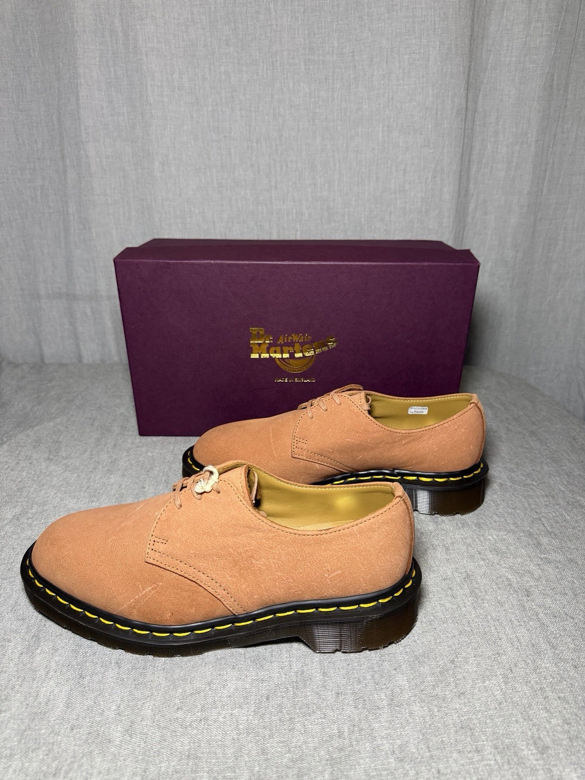 Dr. Martens Made In England 1461 Pink C. F. Stead PINK 27365650 SAVANNAH NUBUCK 