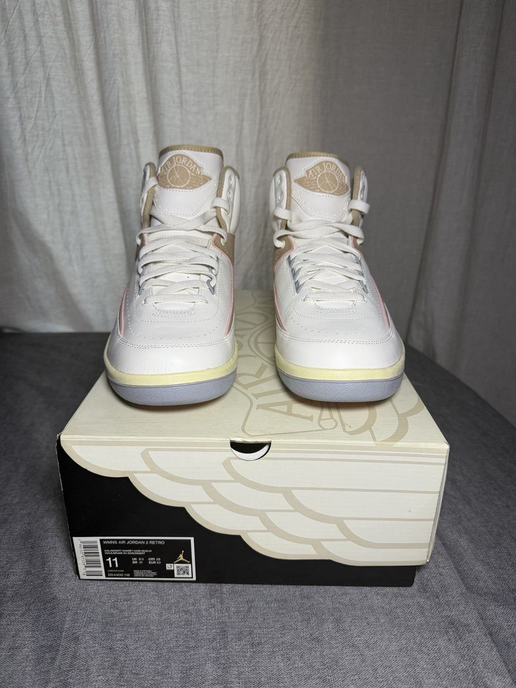 Nike Air Jordan Wmns Air Jordan 2 Retro Sail/desert-sunset Haze-muslin EU 43 