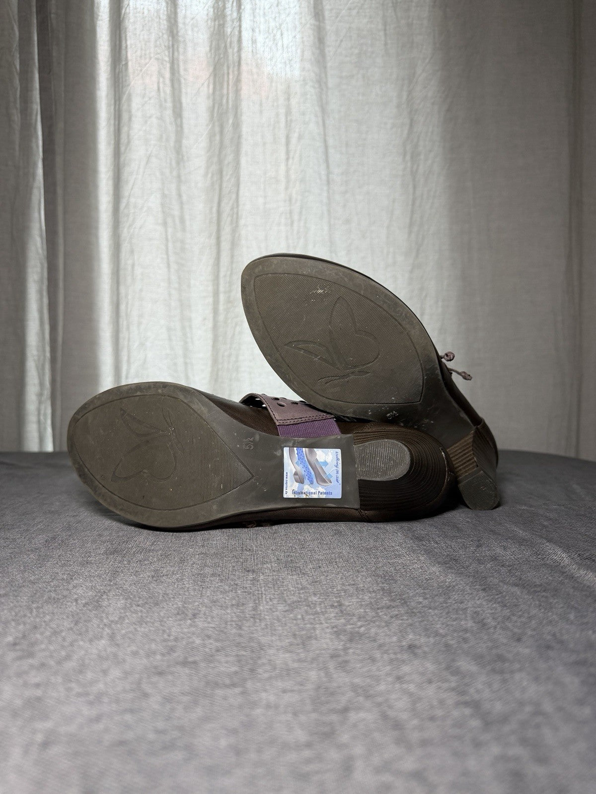 CAPRICE Brown Leather Mary Jane Pumps - EUR 38.5 UK 5.5 - "Walking on Air"
