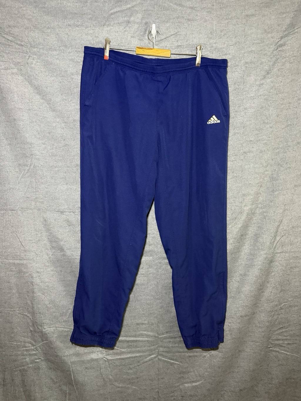 Adidas Men’s L Royal Blue Performance Track Pants Windbreaker Joggers