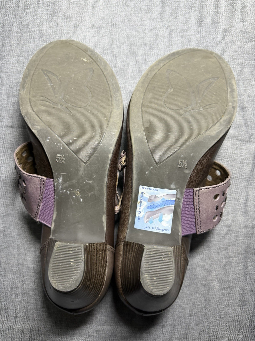 CAPRICE Brown Leather Mary Jane Pumps - EUR 38.5 UK 5.5 - "Walking on Air"
