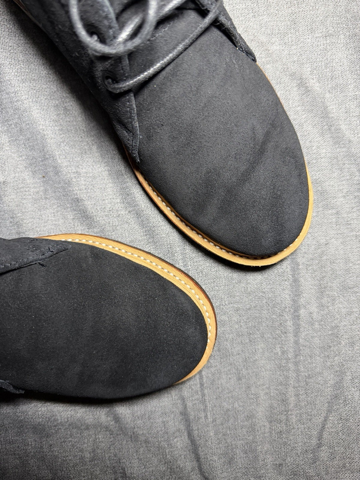 Dr Martens Agyness Deyn Aggy Army Chukka Boots Black Suede Womens EU 38 US 7 New