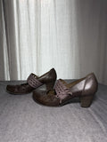 CAPRICE Brown Leather Mary Jane Pumps - EUR 38.5 UK 5.5 - "Walking on Air"