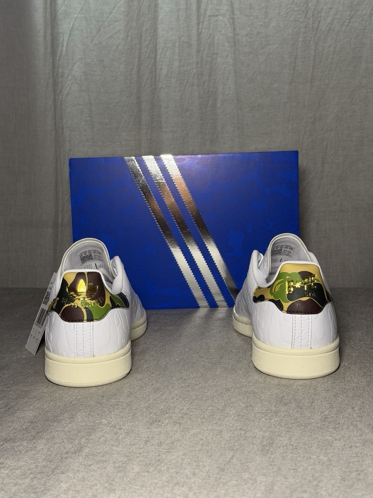 adidas Stan Smith BAPE Limited Edition 30 Jahre Weiß Camouflage IG1115 EU 39 1/3