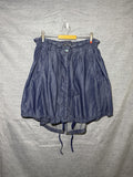 Mavi Jeans Lesly Women's Blue Denim Bubble Balloon Skirt Size M Cotton