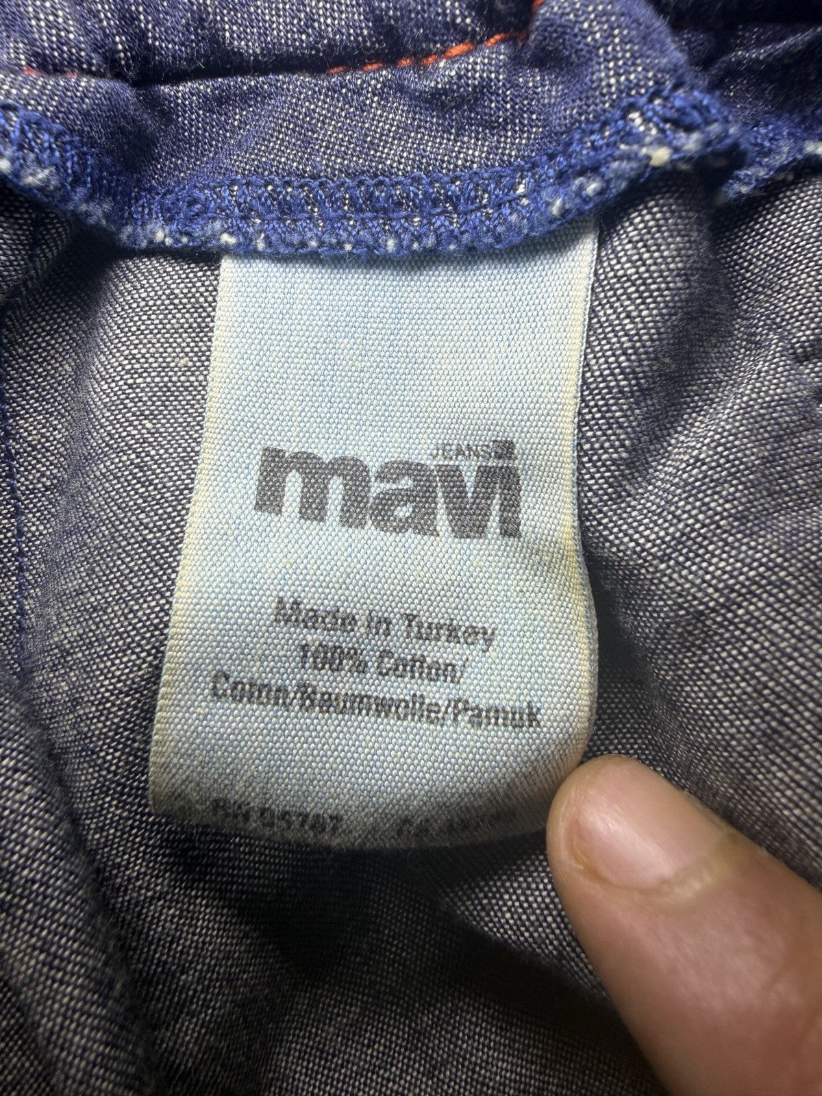 Mavi Jeans Lesly Women's Blue Denim Bubble Balloon Skirt Size M Cotton