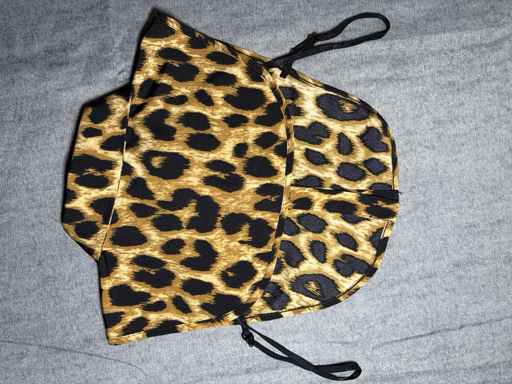 MANGUUN Leopard Print Detachable Fake Collar One Size 100% Viscose