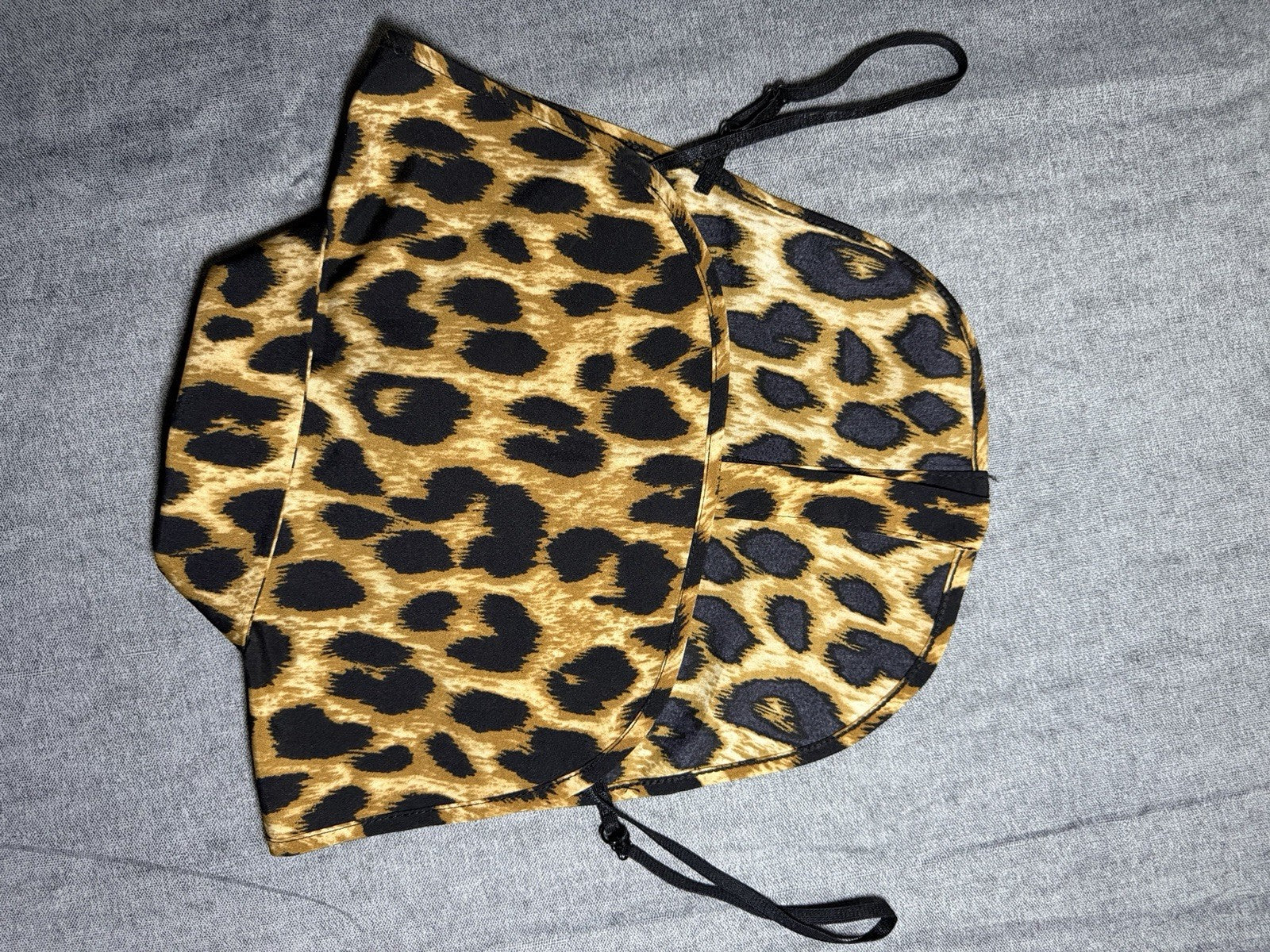 MANGUUN Leopard Print Detachable Fake Collar One Size 100% Viscose