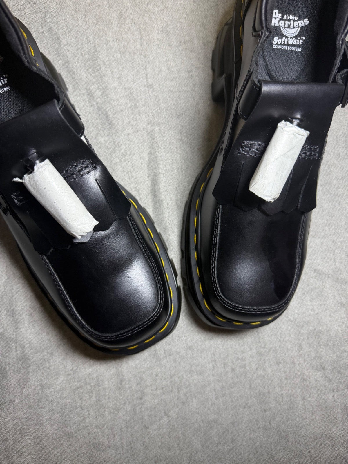 Dr Martens Corran Mary Jane Shoes Black Atlas Leather Chunky Platform EU 41 US 9