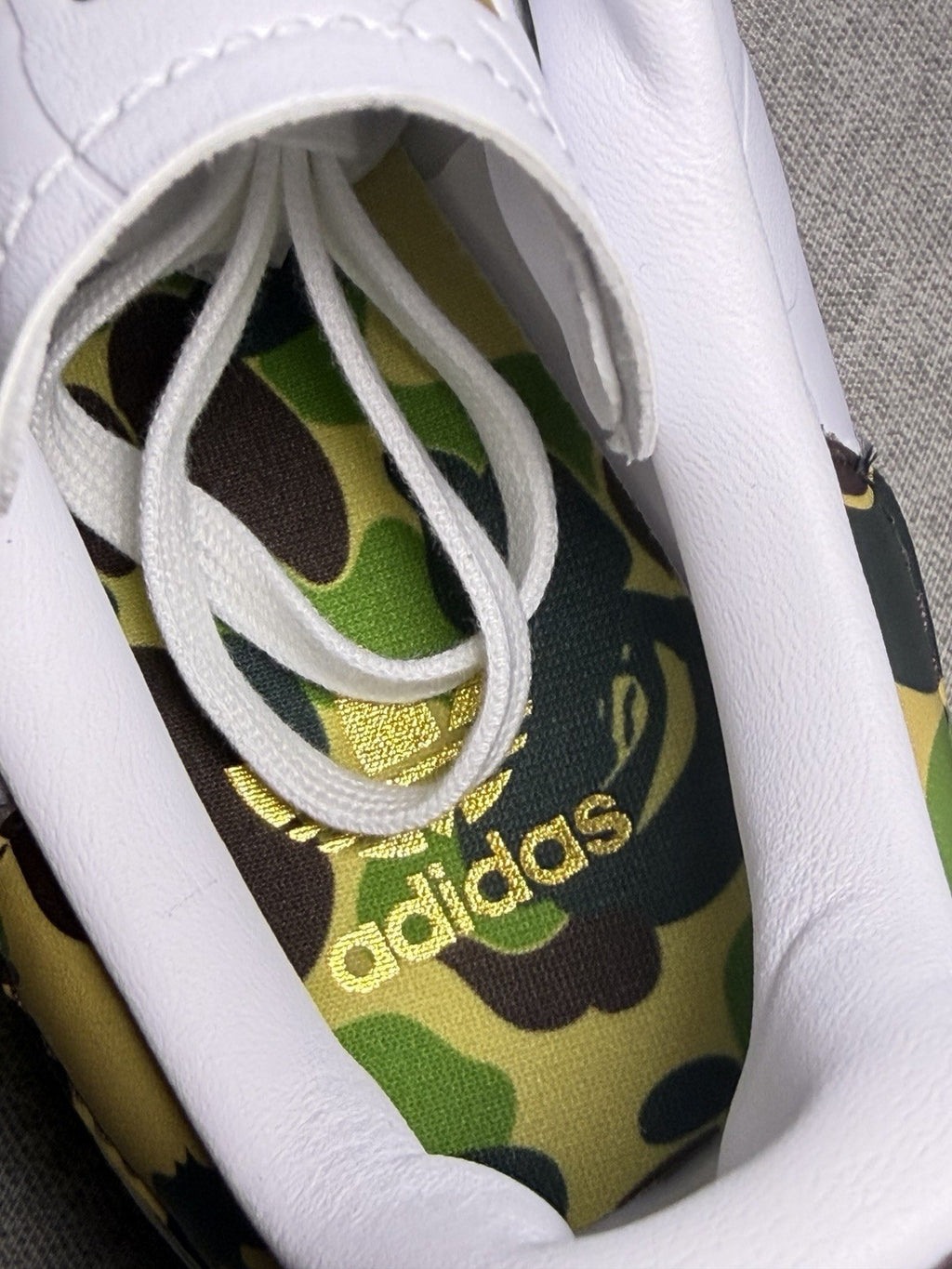 adidas Stan Smith BAPE Limited Edition 30 Jahre Weiß Camouflage IG1115 EU 39 1/3