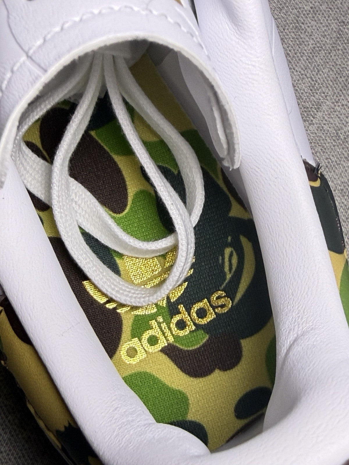 adidas Stan Smith BAPE Limited Edition 30 Jahre Weiß Camouflage IG1115 EU 39 1/3