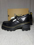 Dr Martens Corran Mary Jane Shoes Black Atlas Leather Chunky Platform EU 41 US 9