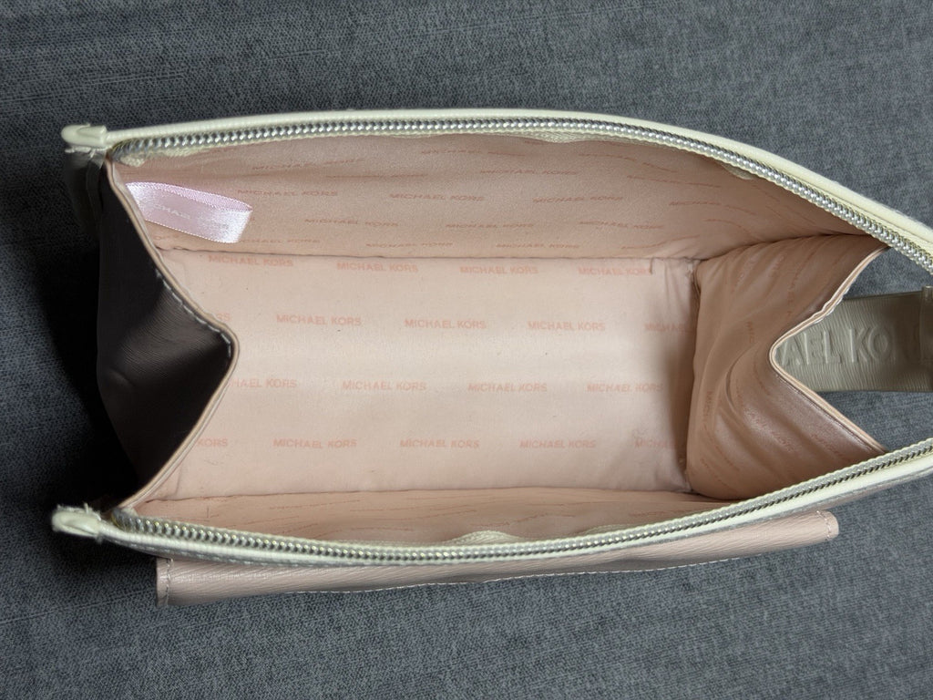 Michael Kors Two-Tone Envelope Wristlet Clutch - Pink & Cream - "Sample" Piece