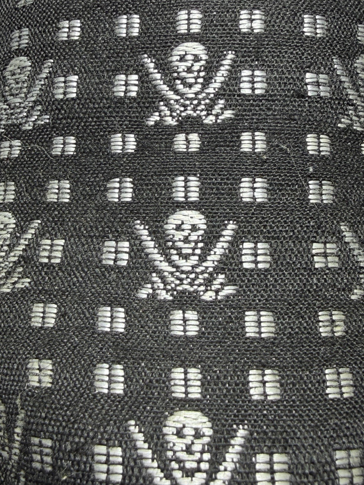 Dr. Martens Briar Oxford Shoes Black Skull Crossbones Canvas Size UK 3 EU 36
