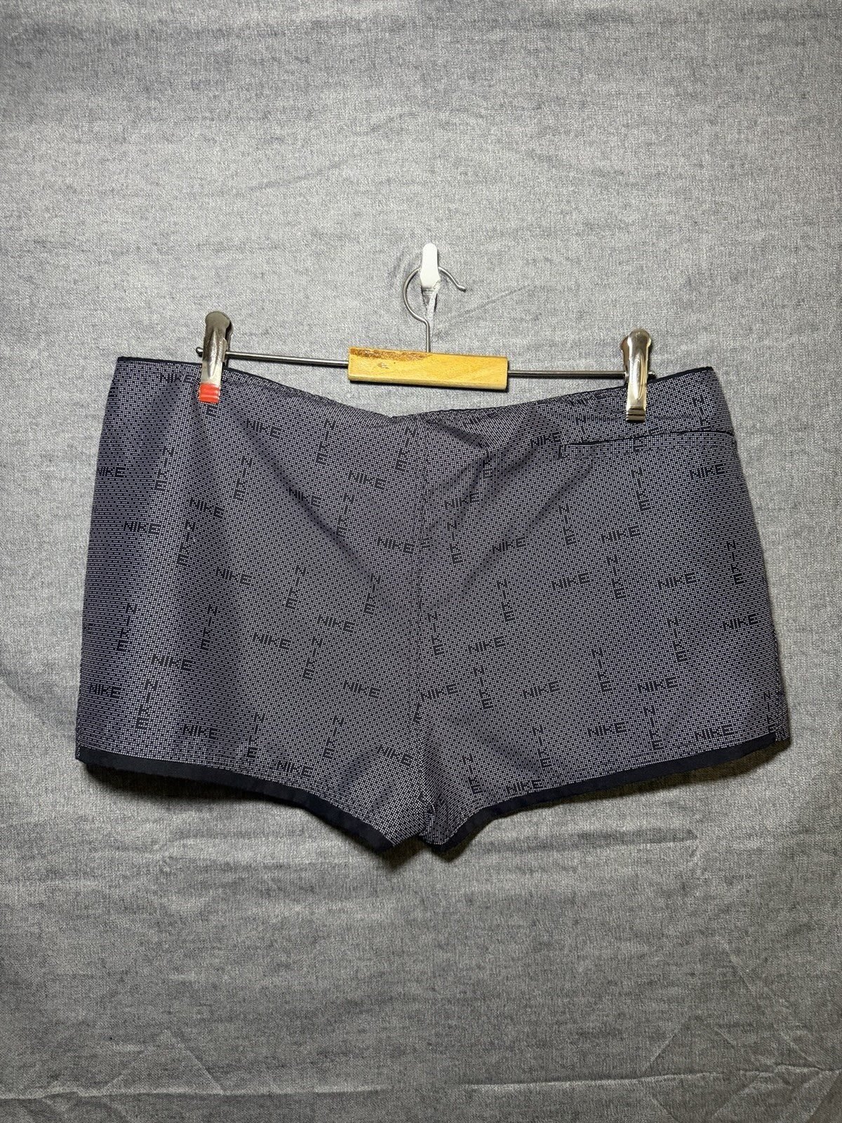 Nike Women's XXL Board Shorts Swim Black Gray All Over Print Spellout