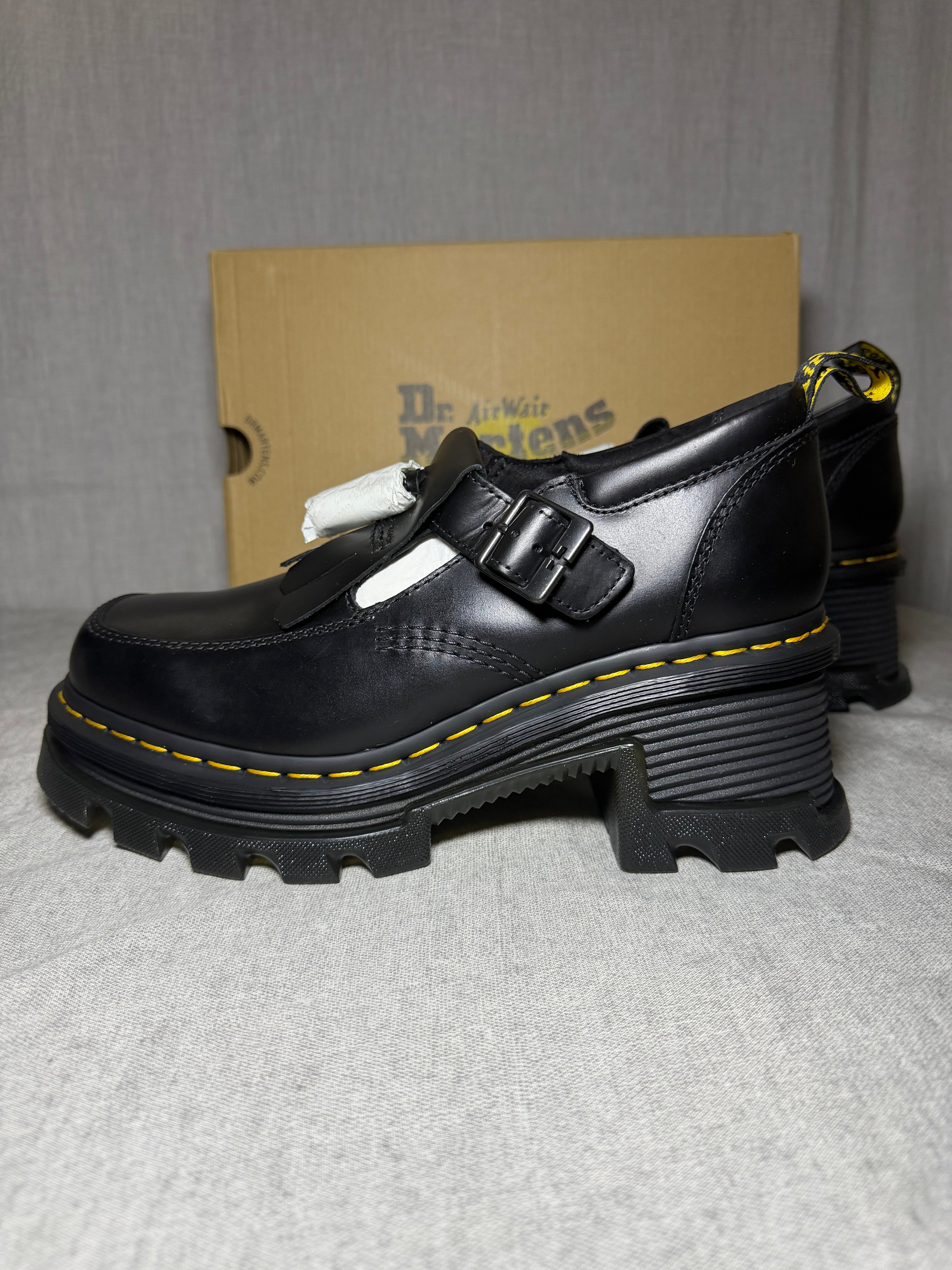 Dr. Martens Corran Mary Jane Platform Shoes - Black - EU 41 UK 8 US W 10