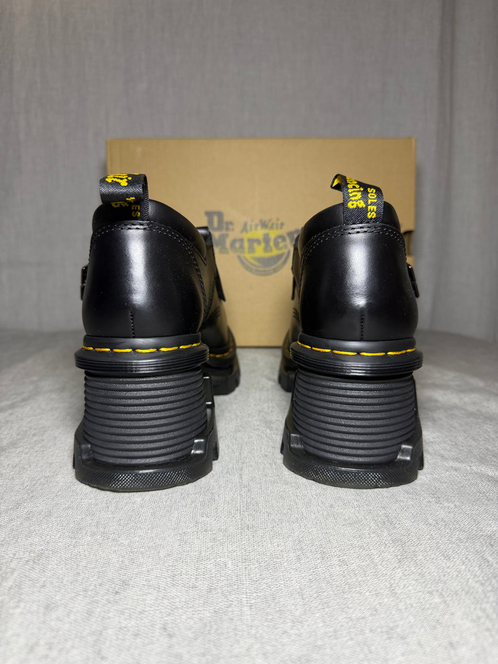 Dr. Martens Corran Mary Jane Platform Shoes - Black - EU 41 UK 8 US W 10