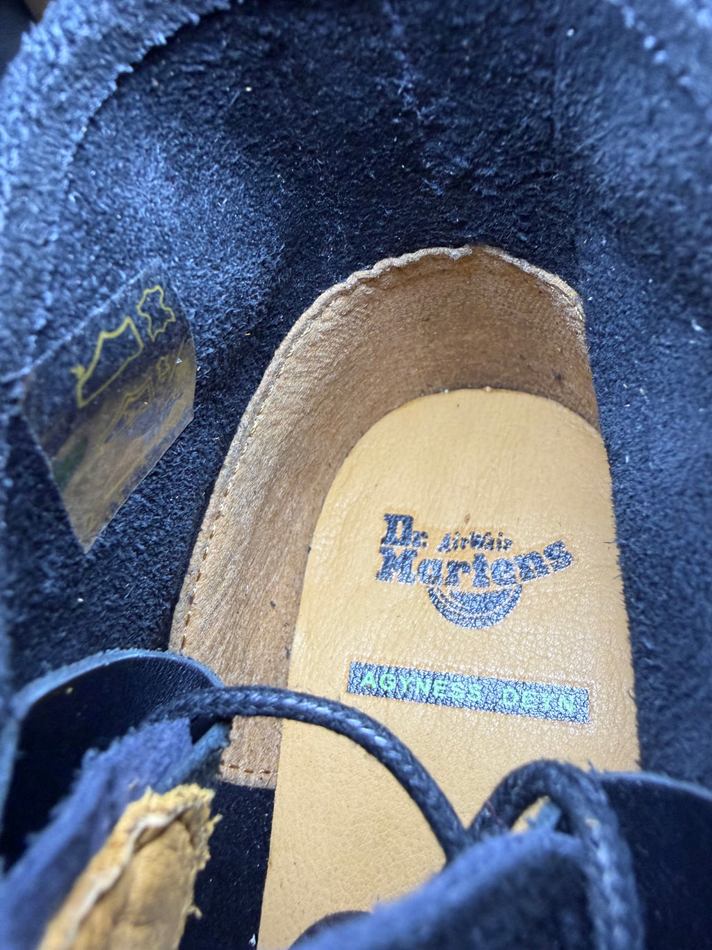 Dr. Martens x Agyness Deyn Aggy Army Suede Boots (EU 38 UK 5 US Women 7) Deadstock