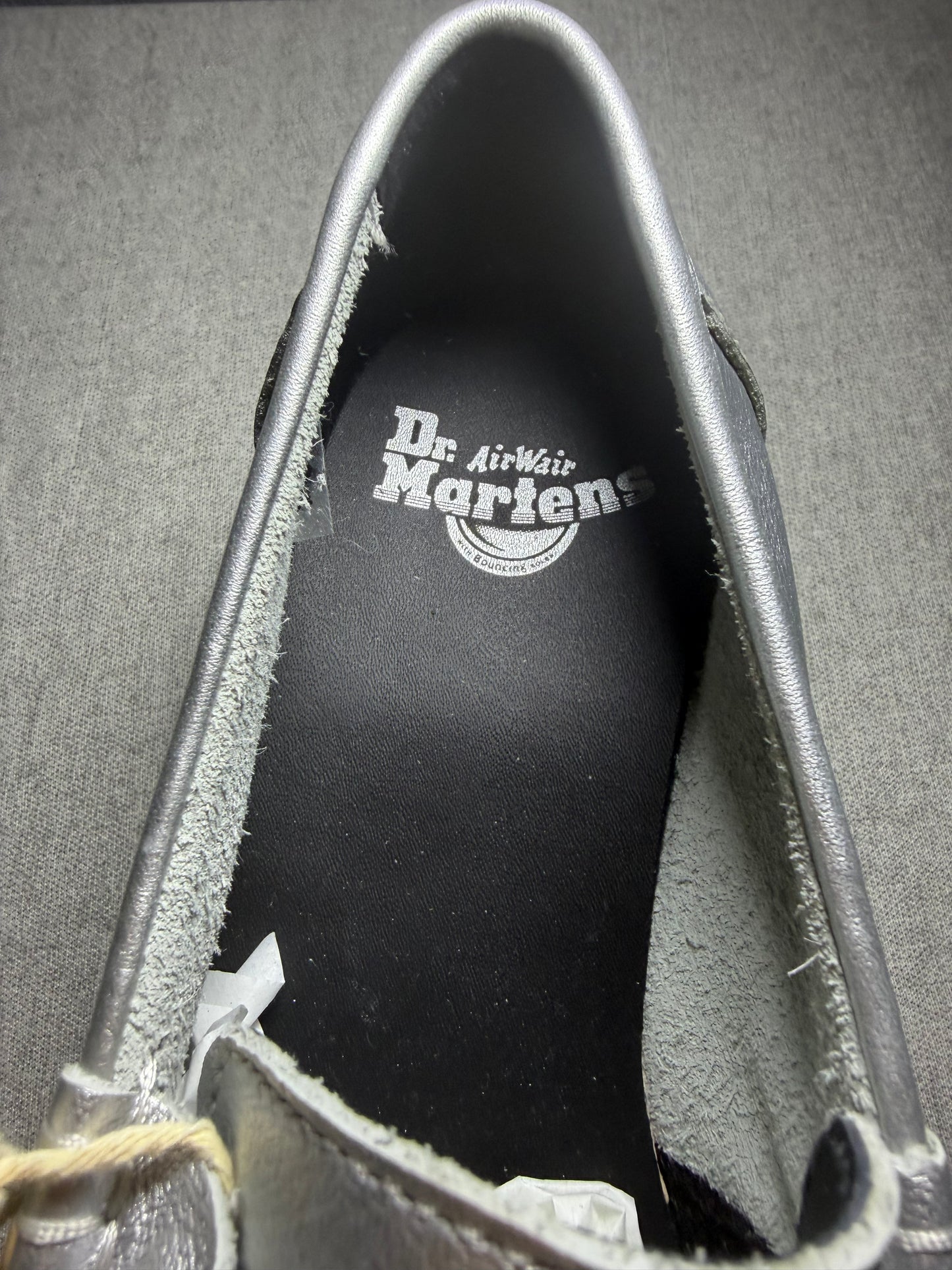 Dr. Martens Penton II Quad Platform Loafer - Silver Metallic Size 40