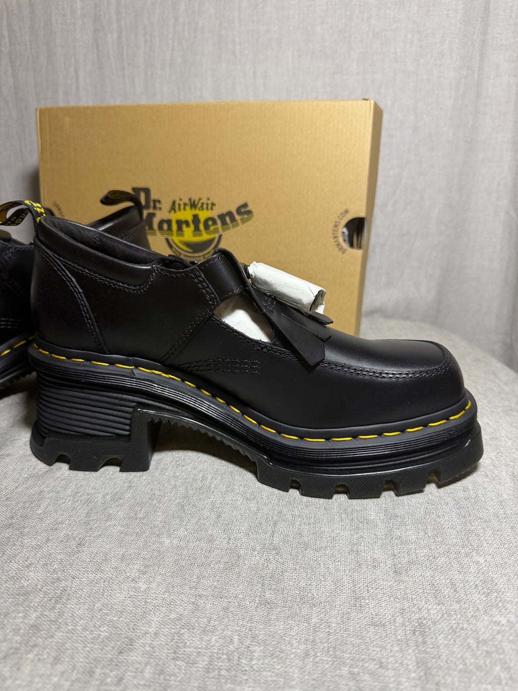 Dr. Martens Corran Mary Jane Platform Shoes - Black - EU 41 UK 8 US W 10