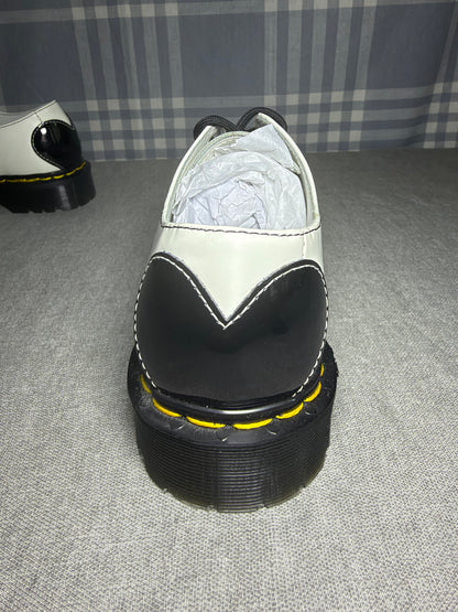 Dr. Martens 1461 Hearts Leather Oxford Shoe - White/Black Size 36