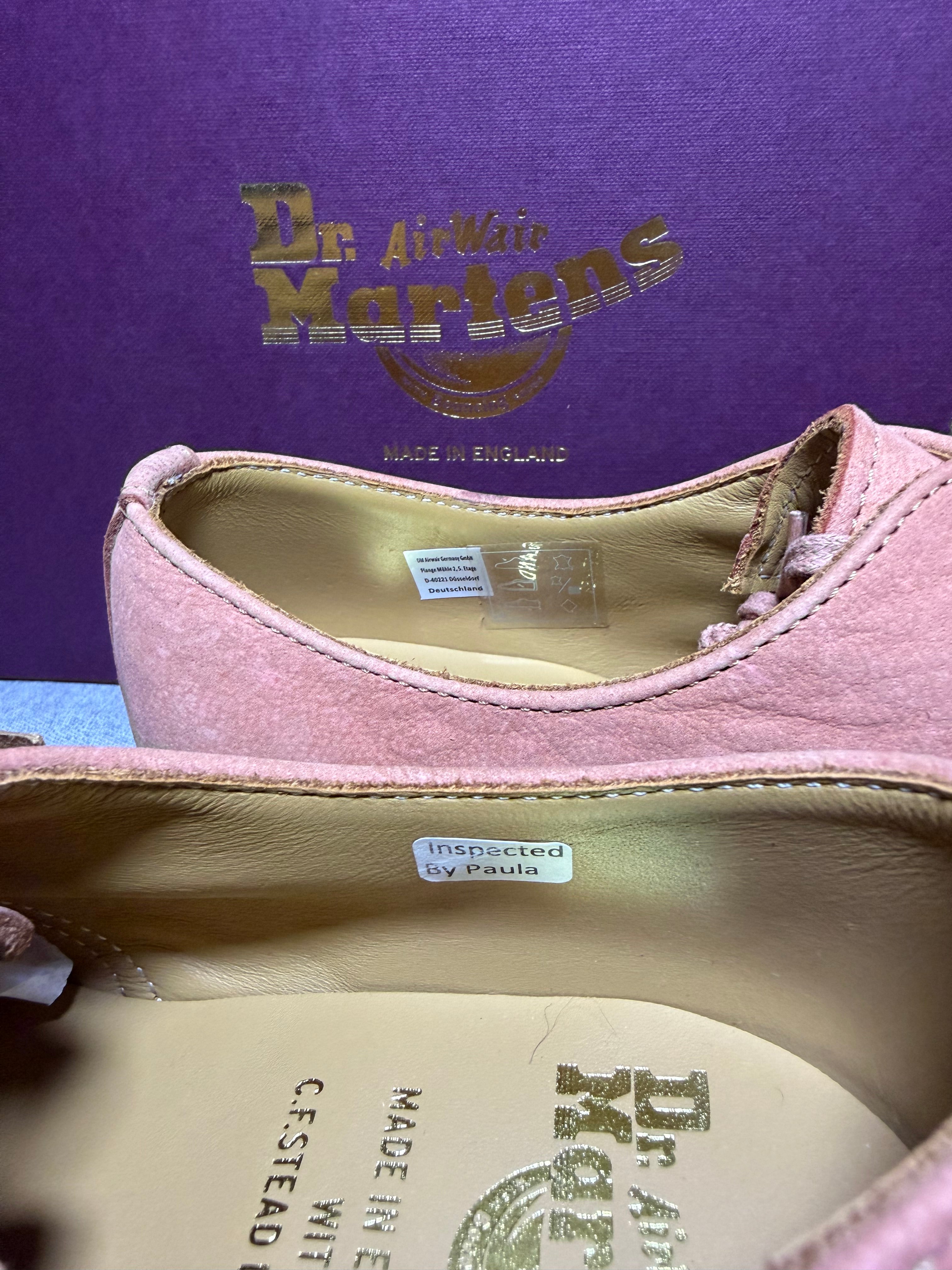 Dr. Martens x C.F. Stead 1461 Pink Savannah Nubuck Made in England EU 38 - New in Box