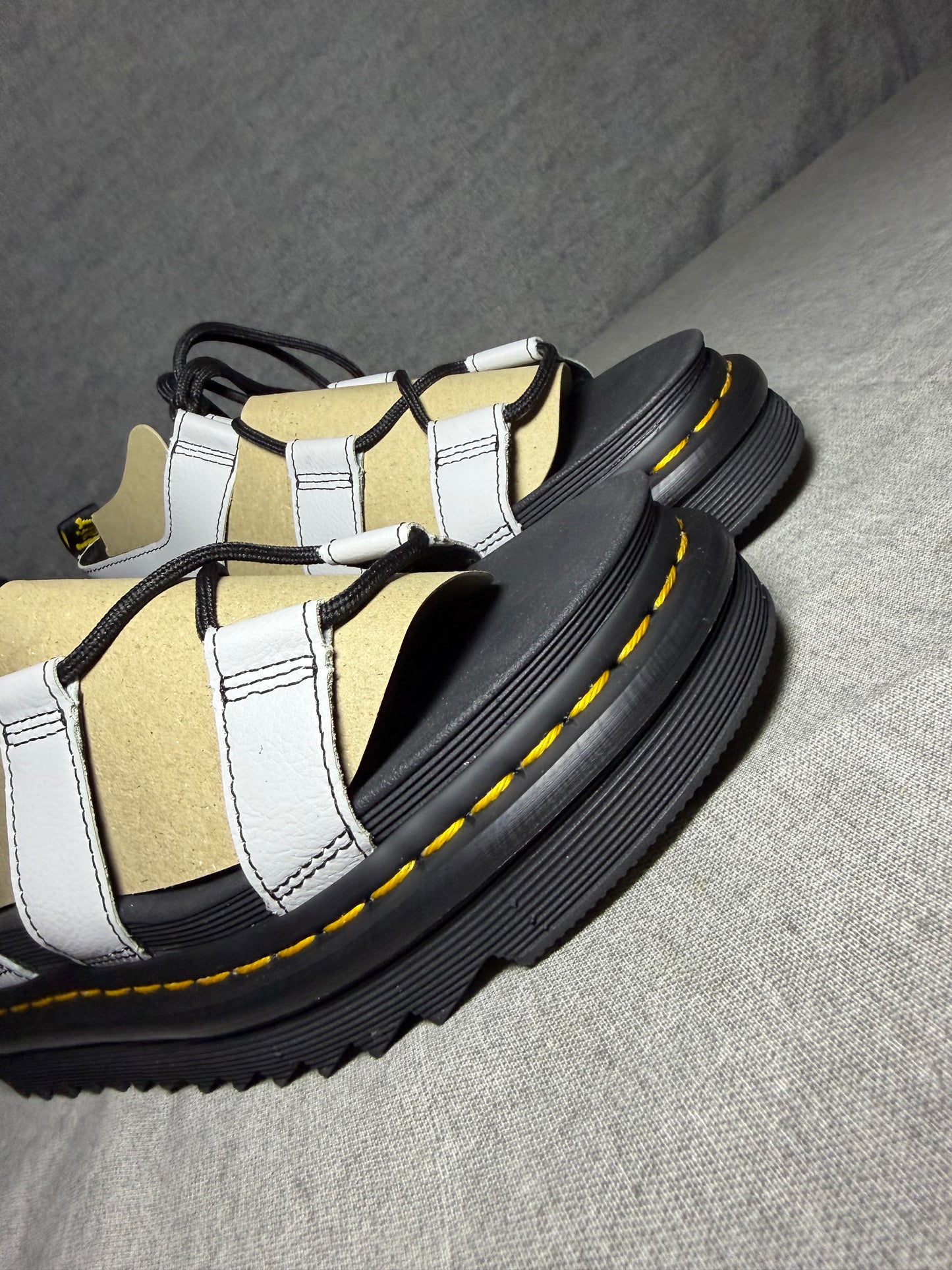 Dr. Martens Nartilla Lace-Up Sandal - Mist Grey Size 40