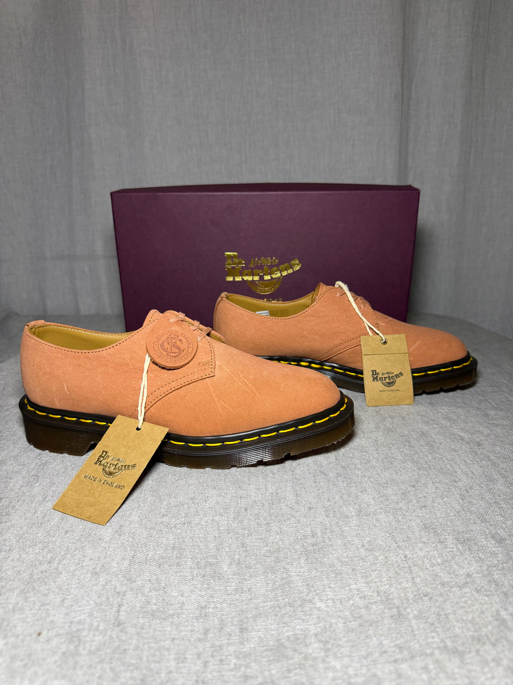 Dr. Martens x C.F. Stead 1461 Pink Savannah Nubuck Made in England EU 38 - New in Box