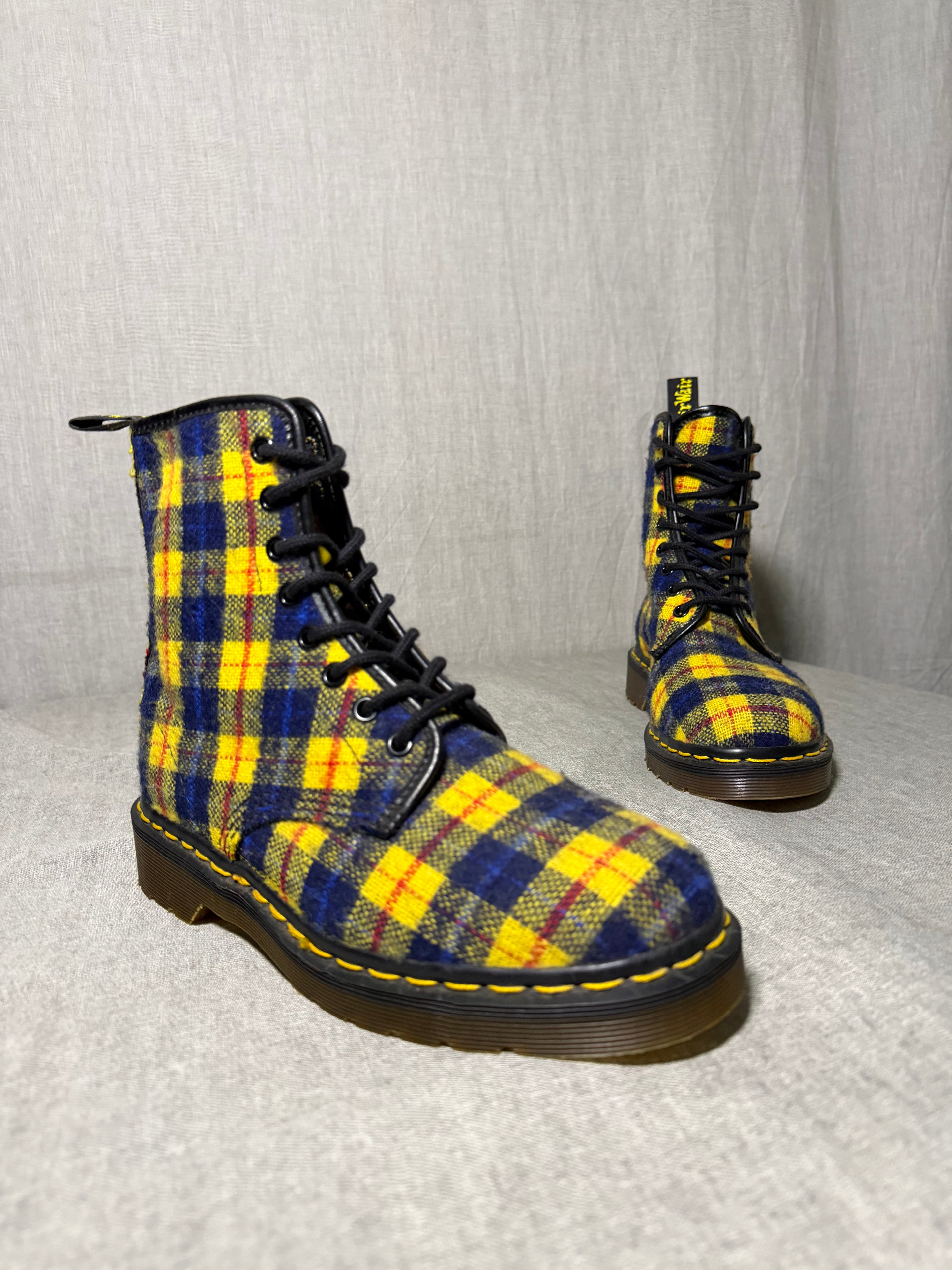 Vintage 90s Made In England Dr. Martens 1460
Tartan Plaid Boots (EU 37)
