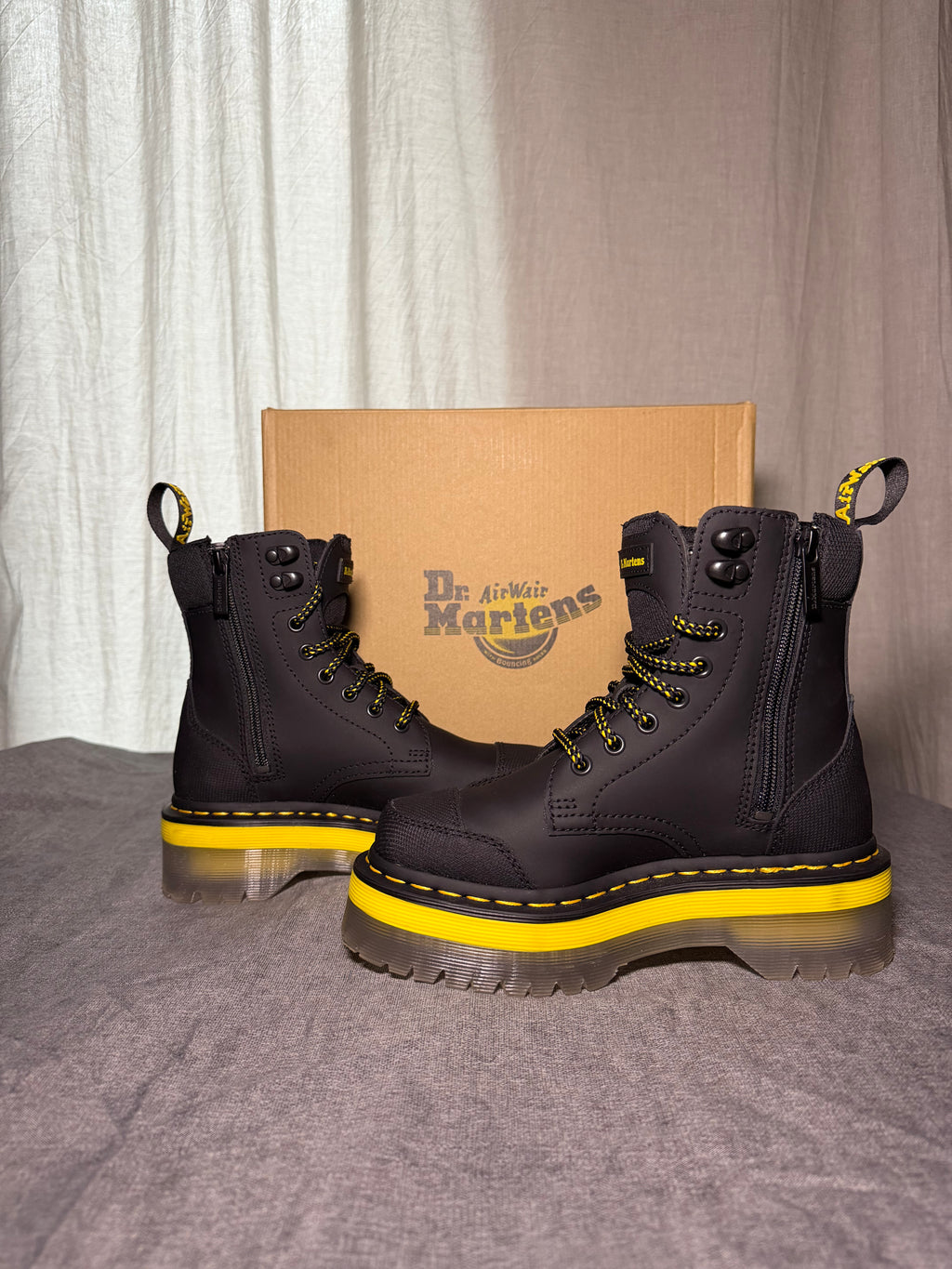 Dr. Martens Jadon Tech Black Platform Boots EU
36