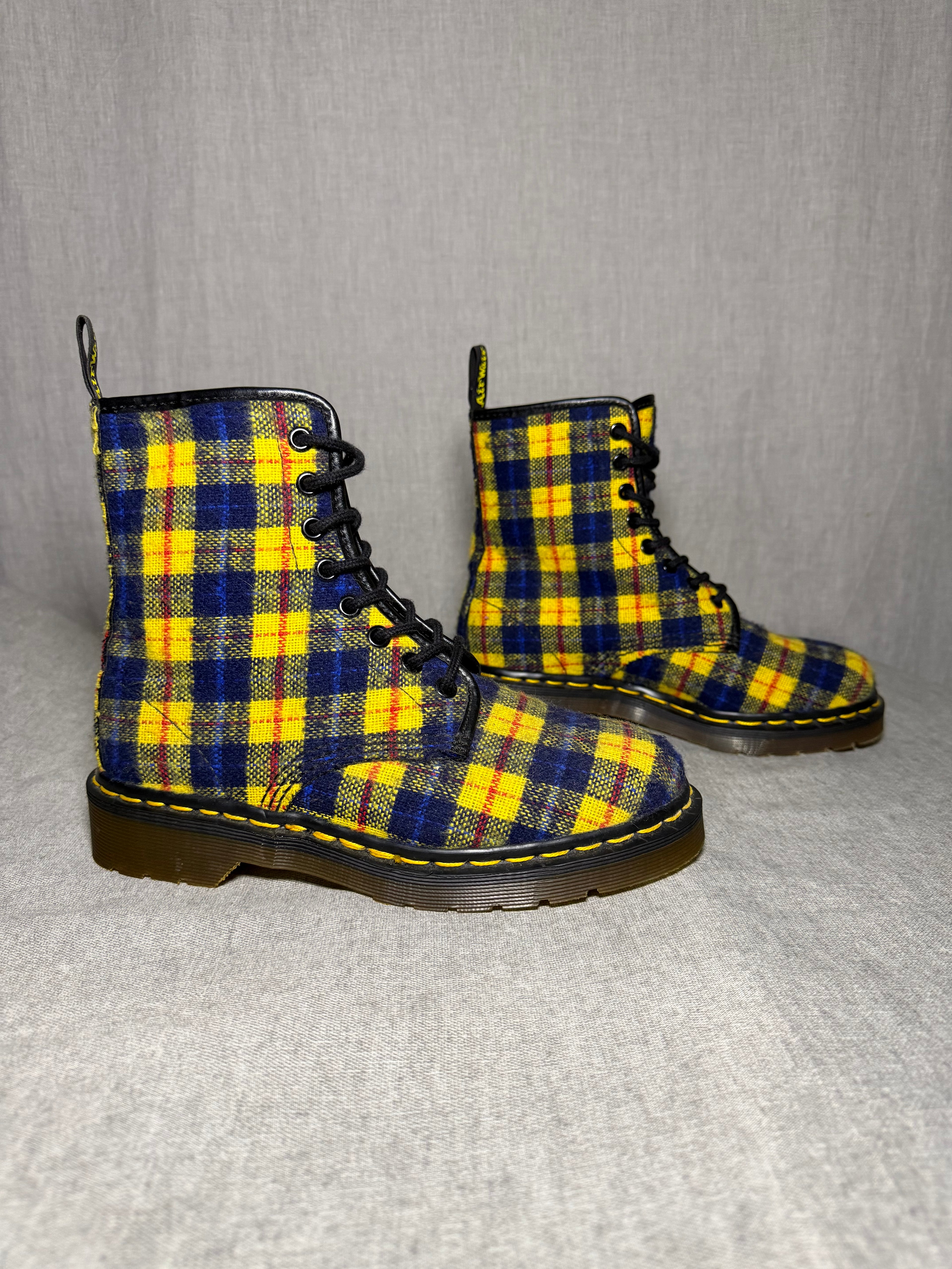 Vintage 90s Made In England Dr. Martens 1460
Tartan Plaid Boots (EU 37)